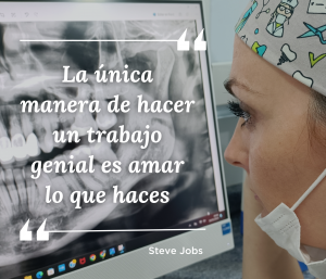Equipo Clínica Pradillo y Steve Jobs amar lo que haces