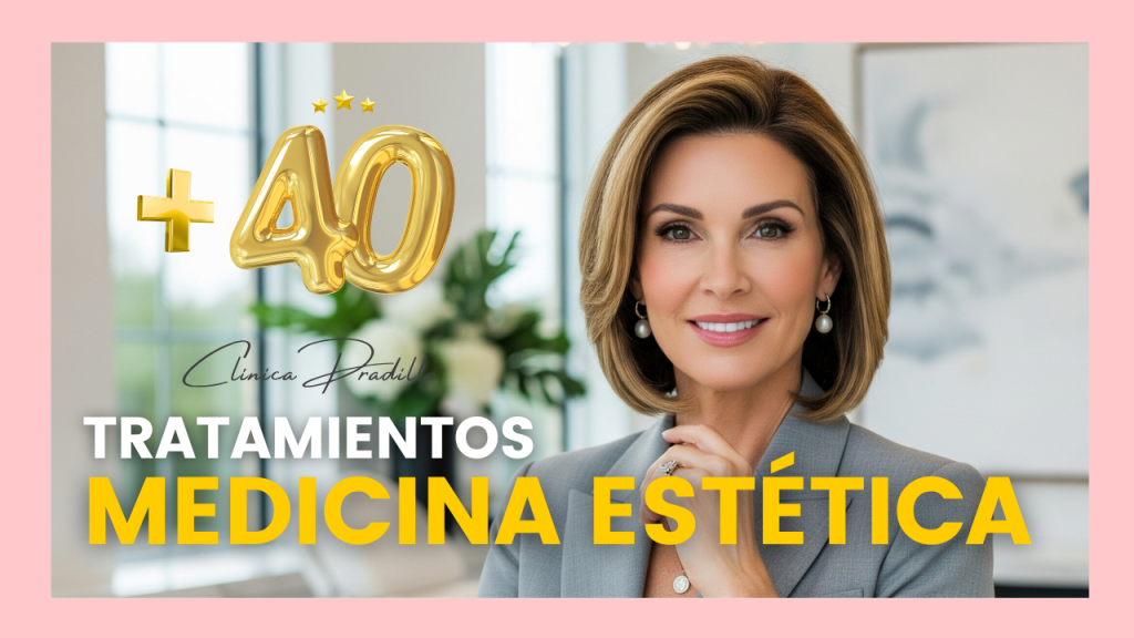 Mujer ejecutiva y empoderada recibe información sobre tratamientos de medicina estética a partir de los 40 en una Clínica Pradillo en Madrid