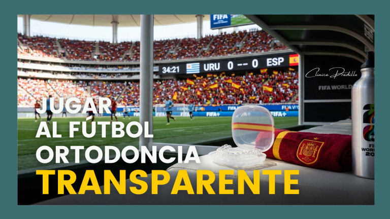 Jugar al fútbol con ortodoncia invisible
