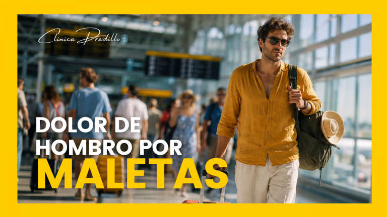 dolor de hombro por la maleta durante tus viajes en vacaciones