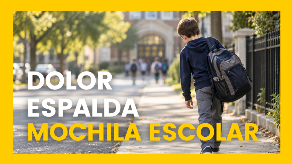 dolor de espalda por mochila escolar
